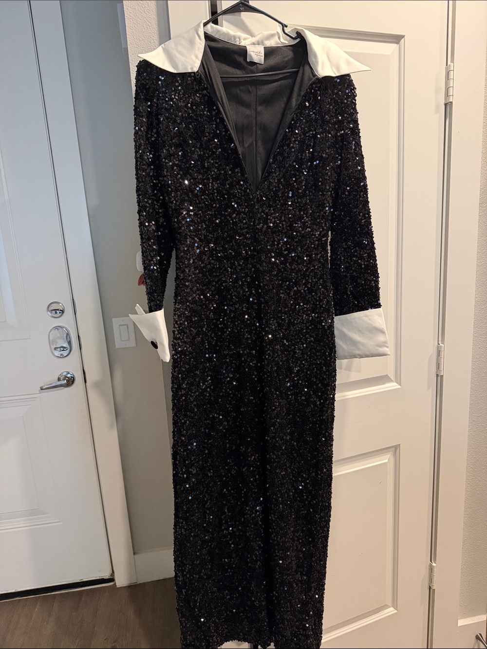 OFUURE- KALI Keyhole Sequin Maxi Dress Onyx (Black)